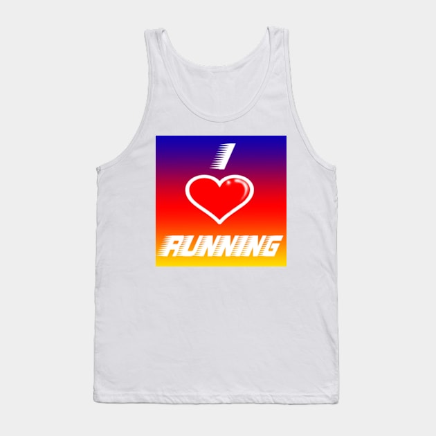 I love running! Tank Top by clarkecomics